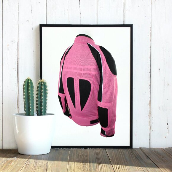 Vega Technical Gear Pink Motorcycle Riding Jacket, Size Medium - Picture 4 of 8